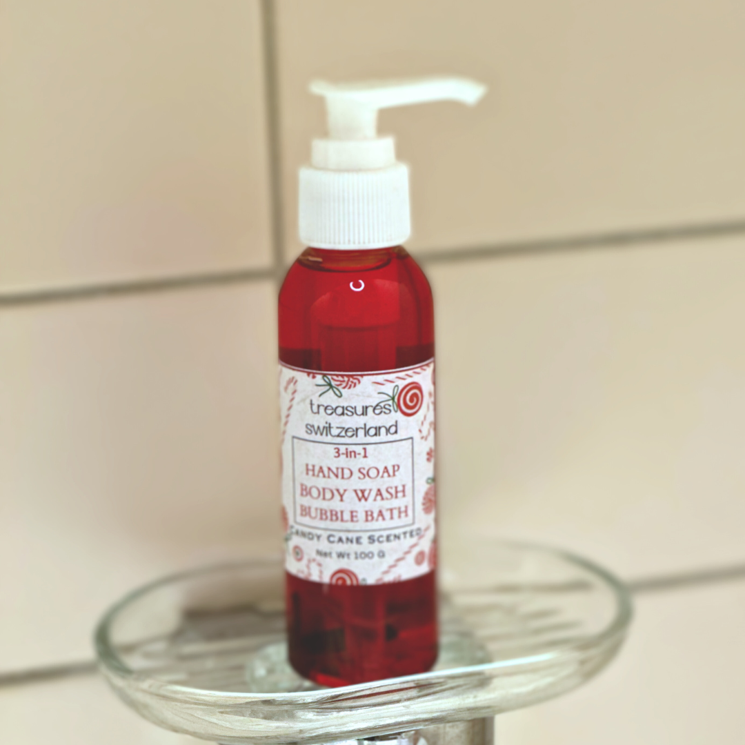 3-in-1 Peppermint Hand Soap, Body Wash, Bubble Bath