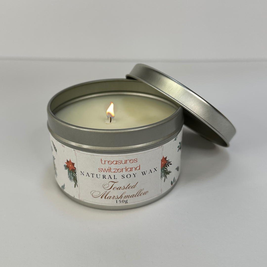 Christmas Candle scented in Toasted Marshmallow