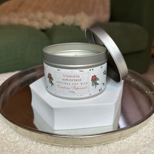 Christmas Candle Cranberry Peppermint
