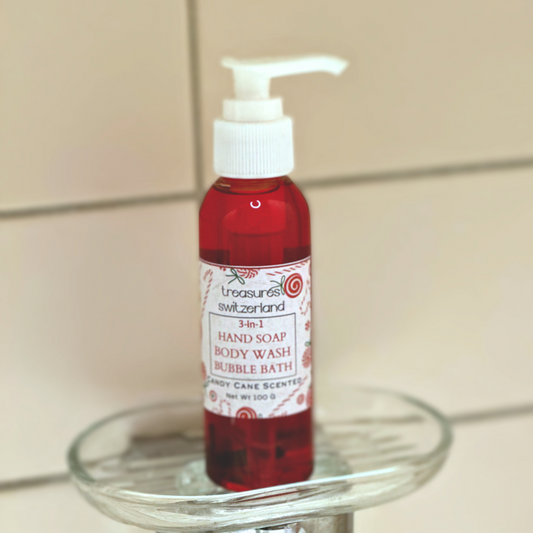 3-in-1 Peppermint Hand Soap, Body Wash, Bubble Bath