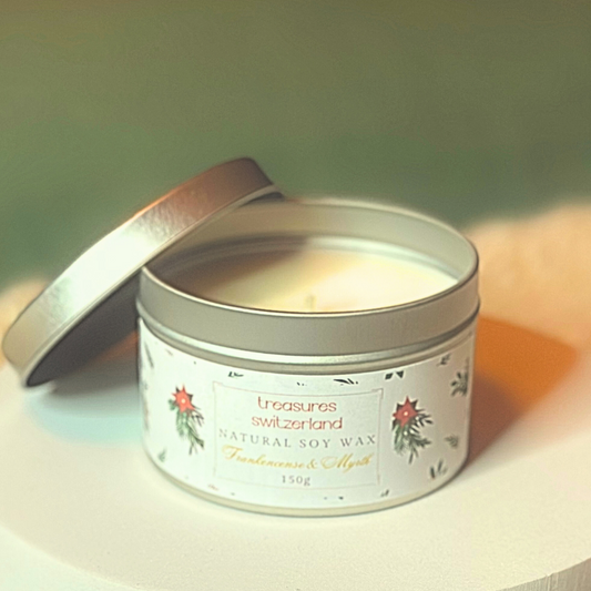 Christmas Candle Frankencense & Myrth