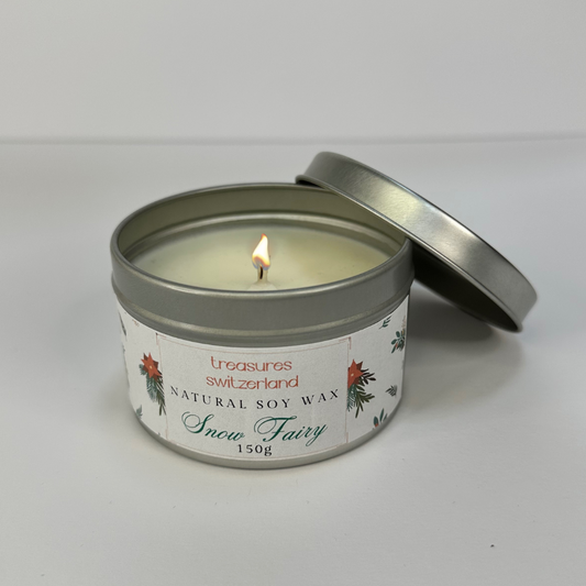 Christmas Candle Snow Fairy